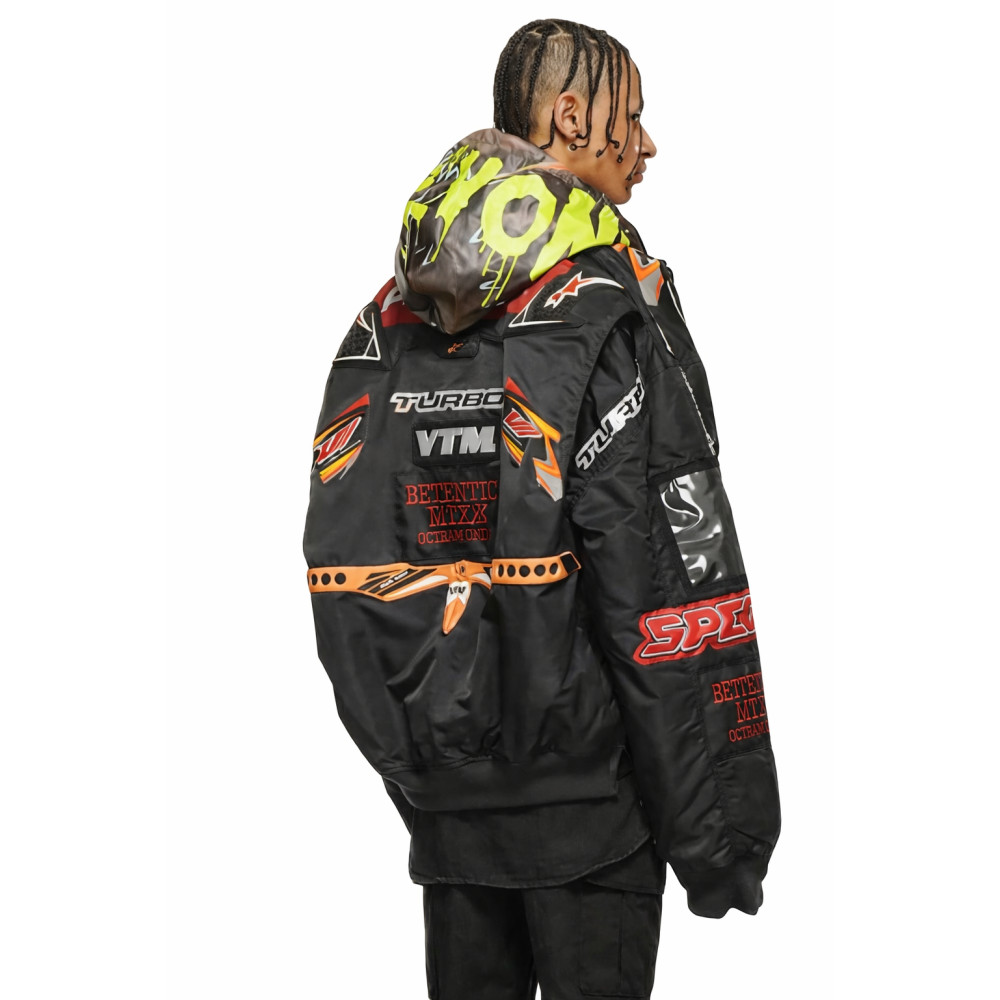 VETEMENTS×Alpha Industries MA-1 Vetements X Alpha Industries Hooded Racing Jacket